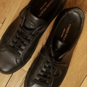 Common Projects Original Achilles Low Black Leather Sneakers 42 US 9.5